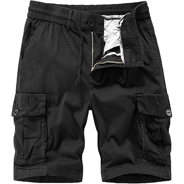 パンツ 1PIU1UGUALE3 BLACK MILITARY CARGO SHORTS Midnight Black Camouflage Military BDU Cargo Shorts